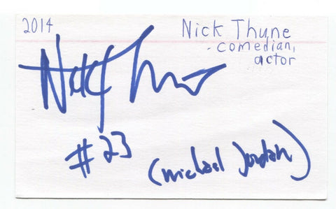 Nick Thune Signed Index 3x5 Card Autographed Signature Comedian Comic Actor