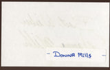 Donna Mills Signed Index Card Signature Vintage Autographed AUTO 