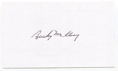 Bucky McElroy Signed 3x5 Index Card Autographed Football Southern Miss Chicago