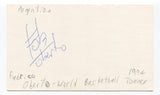 Fabricio Oberto Signed 3x5 Index Card Autographed Basketball 2007 Spurs