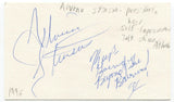 Alvieno Stinson Signed 3x5 Index Card Autographed Signature Talk Show Host