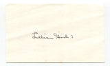 Lillian Gish Signed 3x5 Index Card Autographed Actress