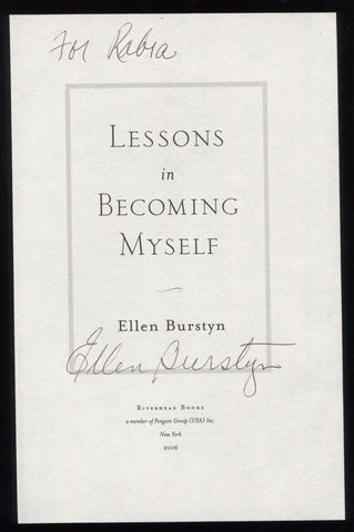 Ellen Burstyn Signed Book Page Cut Autographed Cut Signature 