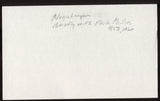 Hank Mason Signed Index Card 3x5 NEGRO LEAGUE Autographed Auto