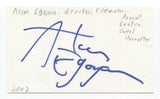 Atom Egoyan Signed 3x5 Index Card Autographed Signature Film Director