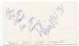 Daniel Weaver Signed 3x5 Index Card Autographed Signature Singer