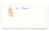 El Tappe Signed Card Autograph MLB Baseball Roger Harris Collection