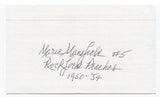 Marie Mansfield Signed 3x5 Index Card Autographed Signature Baseball AAGPBL