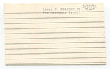 Lewis "Lew" Krausse Signed Index Card Autographed Baseball MLB