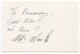 Sterling Macer Jr. Signed 4x6 Index Card Autographed Signature Star Trek TNG