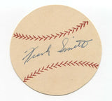 Frank Smith Signed Paper Baseball Autograph Signature St Louis Cardinals