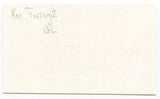 Ken Farragut Signed 3x5 Index Card Autographed NFL Football Philadelpha Eagles