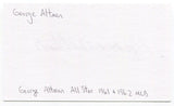 George Altman Signed 3x5 Index Card Autographed Signature Chicago Cubs All-Star