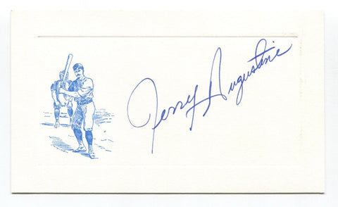 Jerry Augustine Signed Card Autograph MLB Baseball Roger Harris Collection