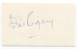 Bill Rigney Signed 3x5 Index Card Autographed Baseball MLB Los Angeles Lakers