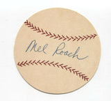 Mel Roach Signed Paper Baseball Autographed Signature Milwaukee Braves