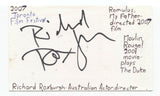 Richard Roxburgh Signed 3x5 Index Card Autographed Actor Van Helsing Dracula