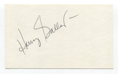 Harry Gallatin Signed 3x5 Index Card Autographed Basketball NBA New York Knicks
