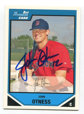 2007 Bowman 1st John Otness Signed Card Baseball MLB Autographed AUTO #45