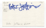 Mecca Normal - Peter Jeffries Signed 3x5 Index Card Autographed Signature