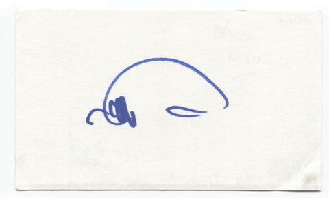 Mark Pender Signed 3x5 Index Card Autographed Musician Trumpet Player Loveman