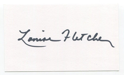 Louise Fletcher Signed Index Card Autographed Actress Star Trek: Deep Space Nine