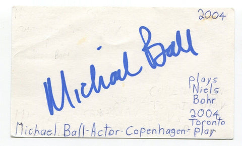 Michael Bell Signed 3x5 Index Card Autographed Actor Street Legal