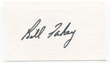 Bill Fahey Signed 3x5 Index Card Autographed Baseball Rangers Senators