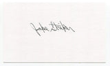 Jake Striker Signed 3x5 Index Card Autographed Baseball 1959 Cleveland Indians