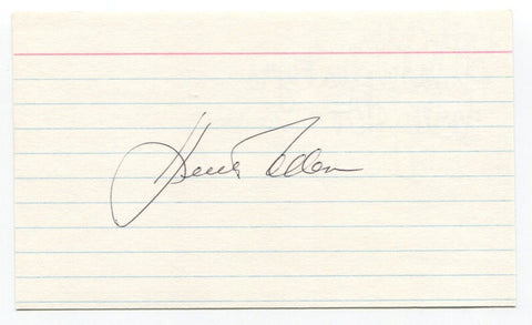 Keith Allen Signed 3x5 Index Card Autograph Hockey NHL  Philadelphia Flyers