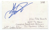 Jeff Geddis Signed 3x5 Index Card Autographed Signature Actor