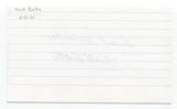 Matt Batts Signed 3x5 Index Card Baseball Autographed Signature