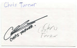 Chris Turner Signed 3x5 Index Card Autographed Canadian Author Writer