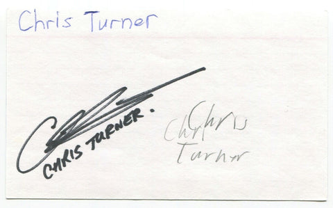 Chris Turner Signed 3x5 Index Card Autographed Canadian Author Writer