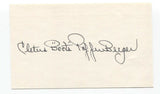 Boots Poffenberger Signed 3x5 Index Card Baseball Autographed Signature Cletus