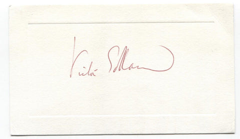 Victor Gollancz Signed Card Autographed Signature Publisher Humanitarian 