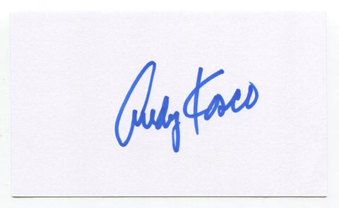 Andy Kosco Signed Index Card Autographed Baseball Cincinnati Reds