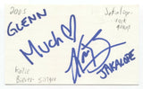 Katie Rox Jakalope Signed 3x5 Index Card Autographed Signature Biever Katie B