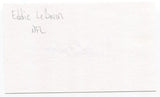 Eddie LeBaron Signed 3x5 Index Card Autographed NFL Football Dallas Cowboys