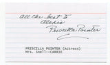 Priscilla Pointer Signed 3x5 Index Card Autographed Carrie Twilight Zone