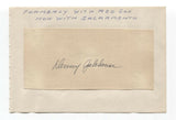 Denny Galehouse Signed Album Page Autographed Baseball Vintage Boston Red Sox