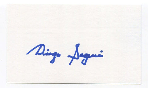 Diegi Segui Signed 3x5 Index Card Autographed MLB Baseball Seattle Pilots