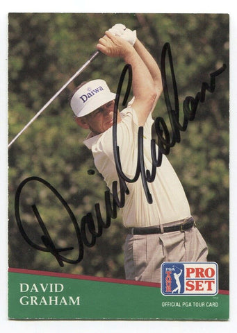 1991 Pro Set PGA Tour Golf David Graham Signed Card Autographed Signature #46