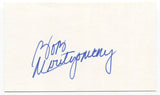 Bob Montgomery Signed 3x5 Index Card Autographed MLB Baseball Boston Red Sox