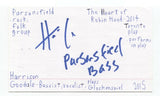 Parsonsfield - Harrison Goodale Signed Index 3x5 Card Autographed Signature Band