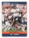 1990 NFL Pro Set Mike Tomczak Signed Card Football NFL Autograph AUTO #18