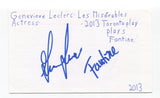 Genevieve Leclerc Signed 3x5 Index Card Autographed Actor Les Miserables
