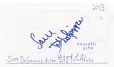 Sam DiGiuseppe Signed 3x5 Index Card Autographed Actor Wizard Of Oz Play