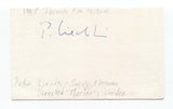 Peter Liechti Signed 3x5 Index Card Autographed Film Director