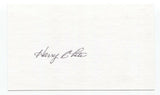 Harry Chiti Signed 3x5 Index Card Baseball Autographed Signature